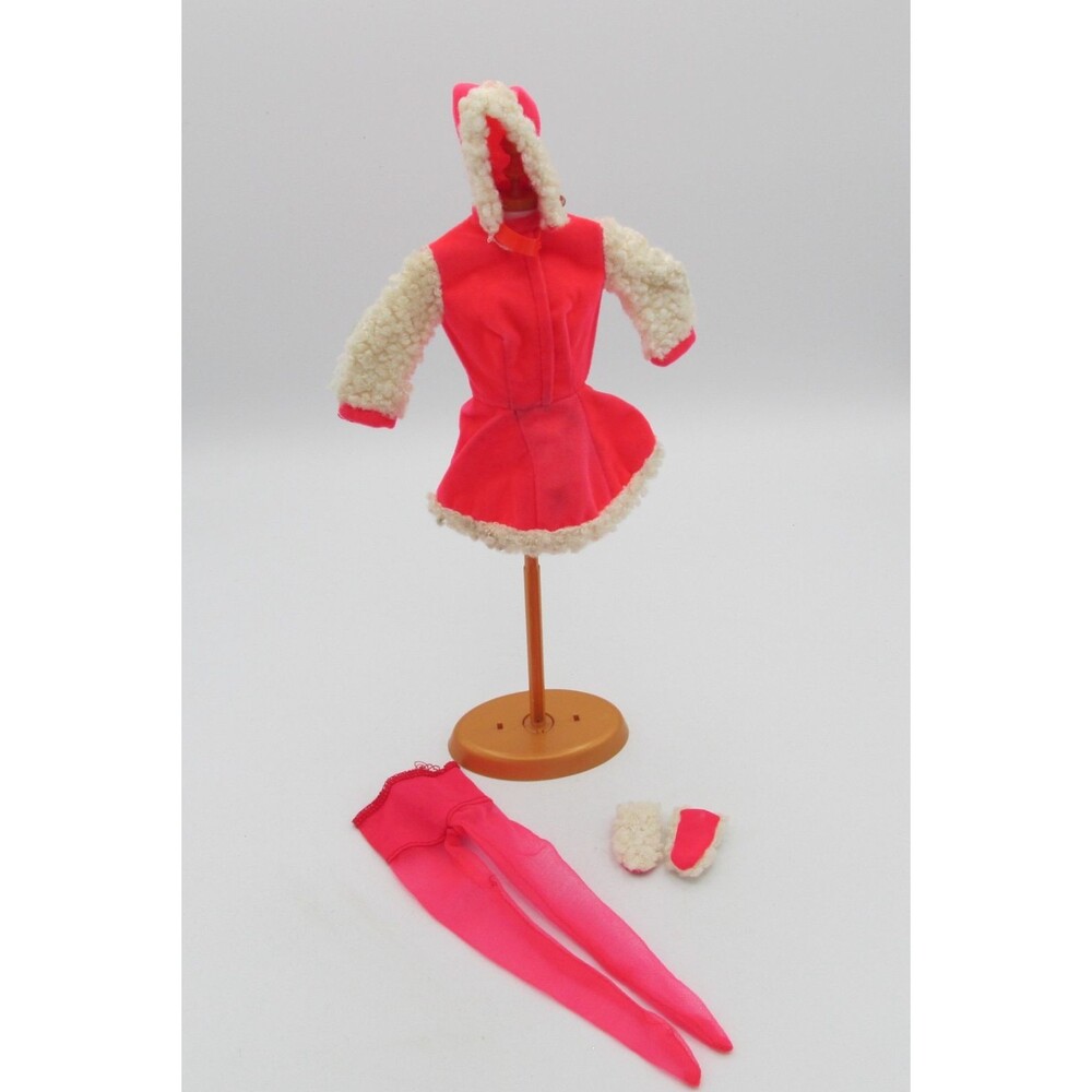 Vintage Barbie Skate Mates #1793 Ice Skating 1970 Dress Tights Hat Gloves